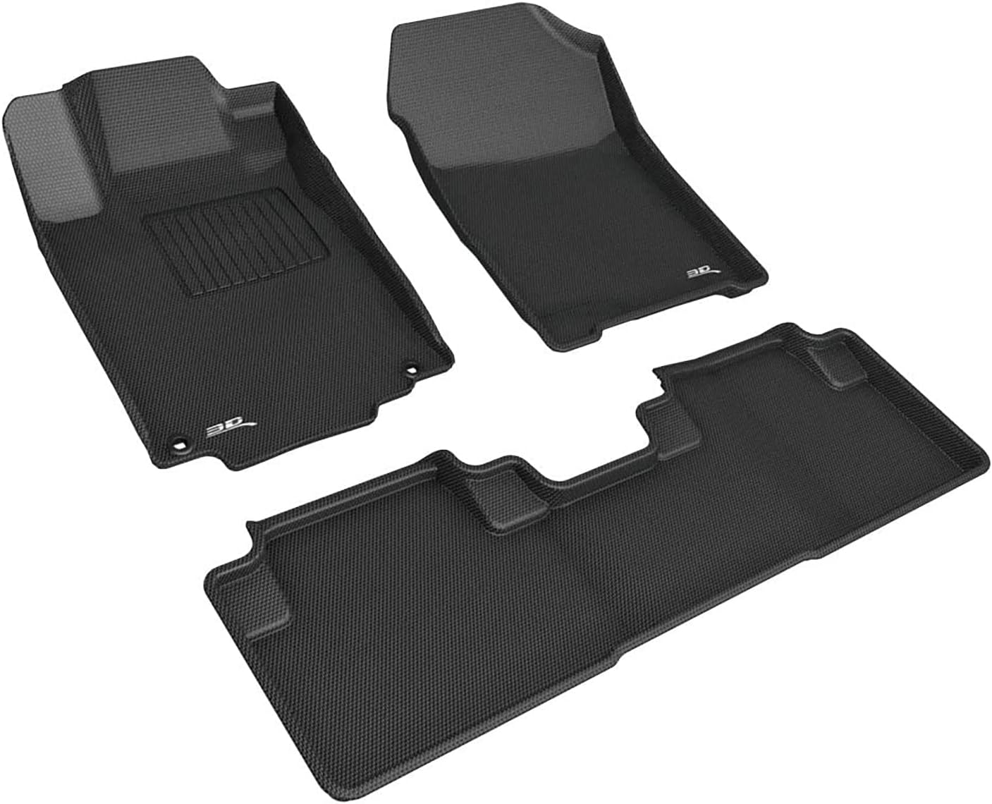 3D MAXpider Complete Set Custom Fit AllWeather Floor Mat for Select Honda CRV Models Kagu