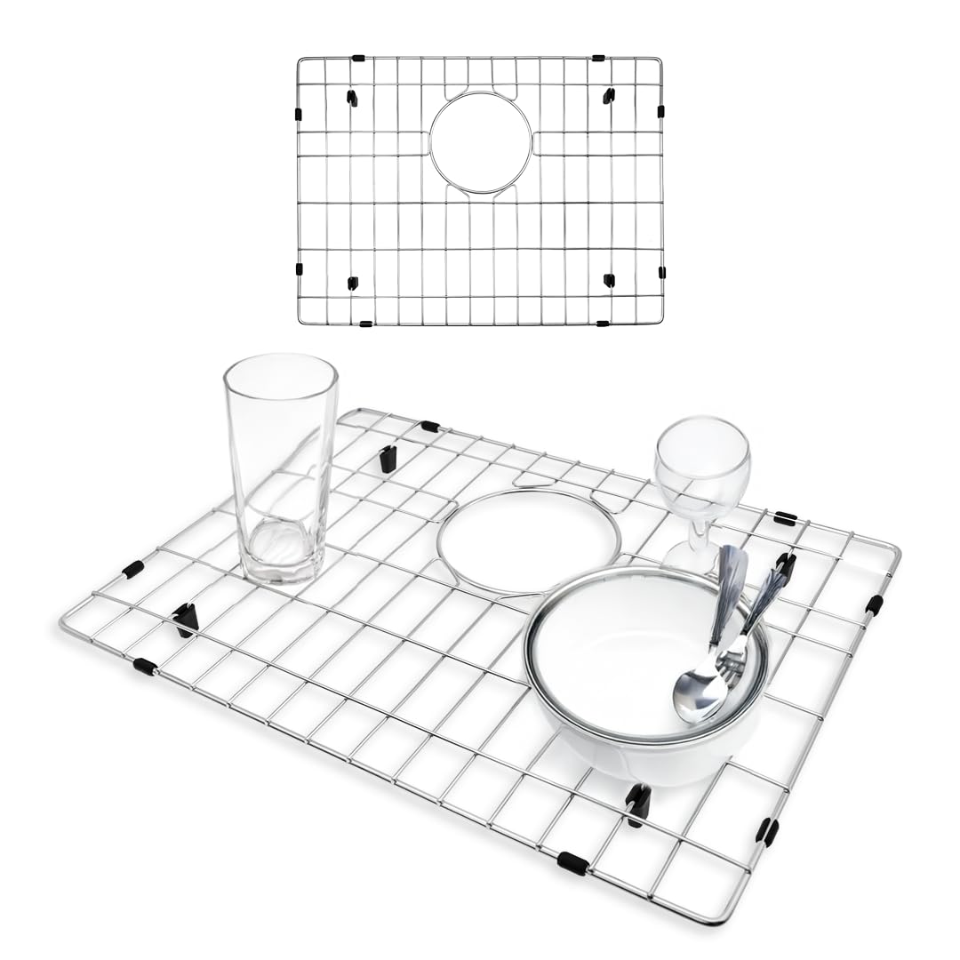 Durable and Versatile Kitchen Sink Grid 19x14 - Kitchen Sink Grid for Bottom of Sink to Save Space