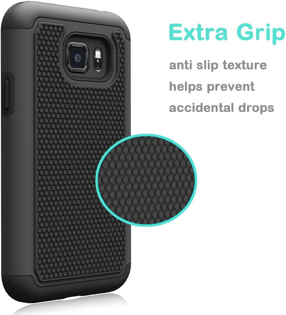 Galaxy S7 Active Case, Jeylly(TM) [Shock Proof] Scratch Absorbing Hybrid Rubber Plastic Impact Defender Rugged Slim Hard Case Cover Shell for Samsung Galaxy S VII Active AT&T SM-G890 G891