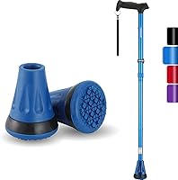 Vista 1 de Rehand Puntas coloridas para bastón y bastón todo terreno (azul)