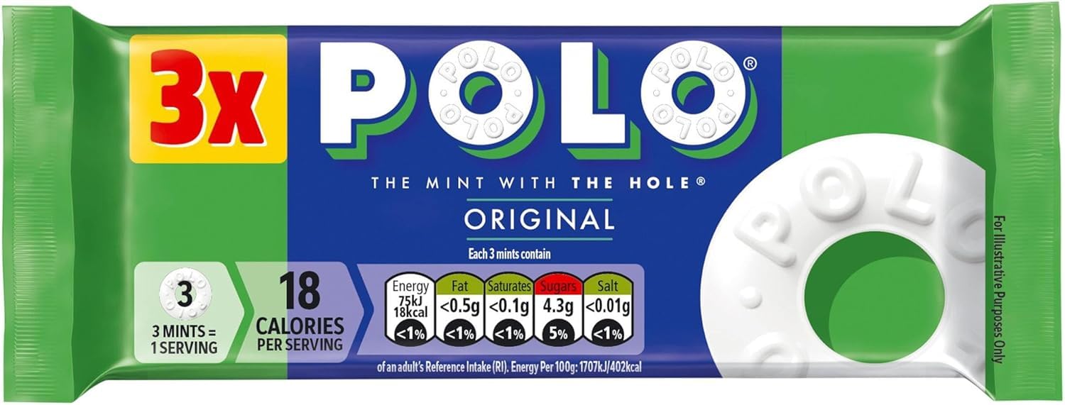 Polo Original Mint Tube, Pack of 3
