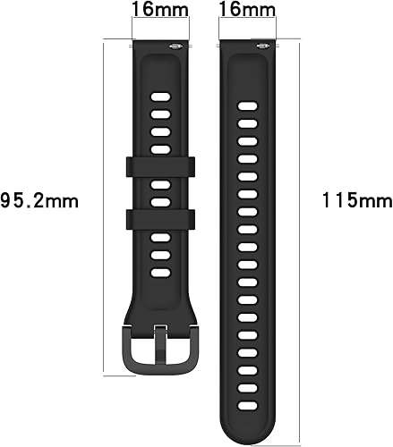Miniatura 5 de Wrist Band Compatible for Huawei Band 7Band 6Band 3 Smartwatch for Man&Women, 16mm Soft Silicone Wrist Strap Bracelet Band Replacement Accessories