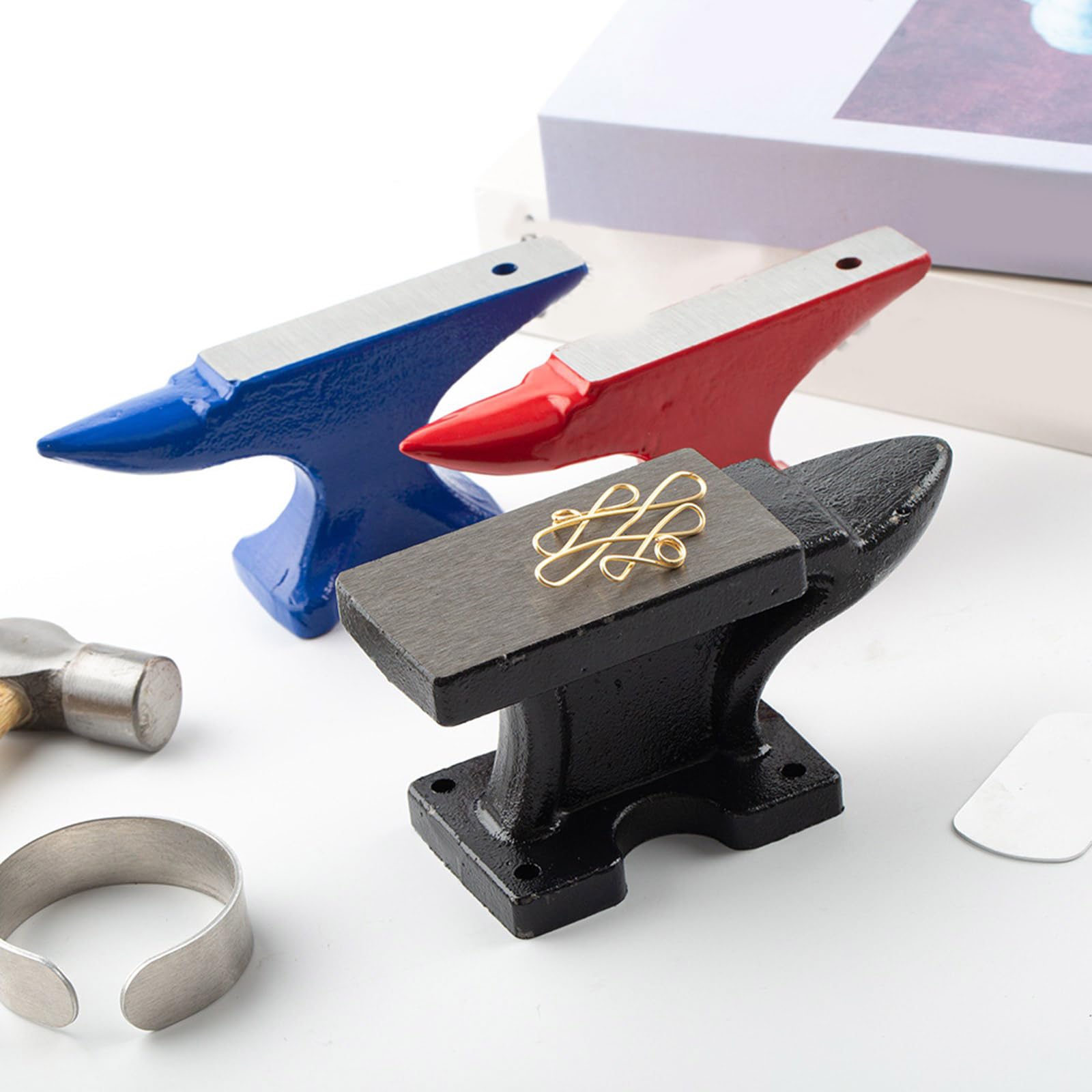 Unico corno Incudine In Acciaio Castato Per La Formatura Metallica Ad Alta Durezza Corno Rotondo Incudine Fabbro Forniture Gioielli Accessori