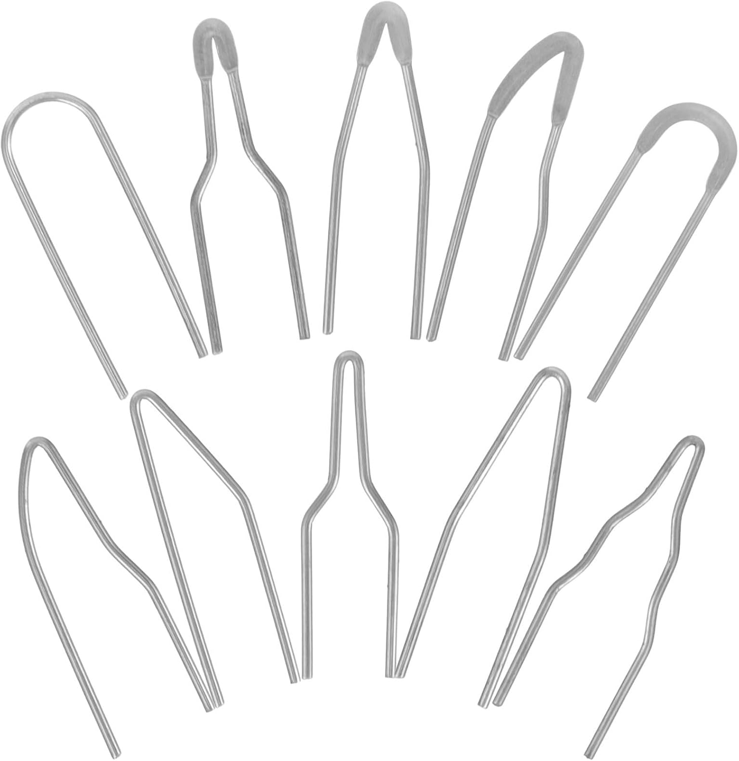 Wakauto 10pcs Metal Heating Wire Tips for Wood Burner Tool, Portable and Easy to Install Wood Burning Letter Tips Set for DIY Projects and Painting