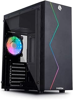 GABINETE HAYOM GAMER ATX/MICRO-ATX/MINI-ATX S/FONTE - GB1705, Preto, Grande