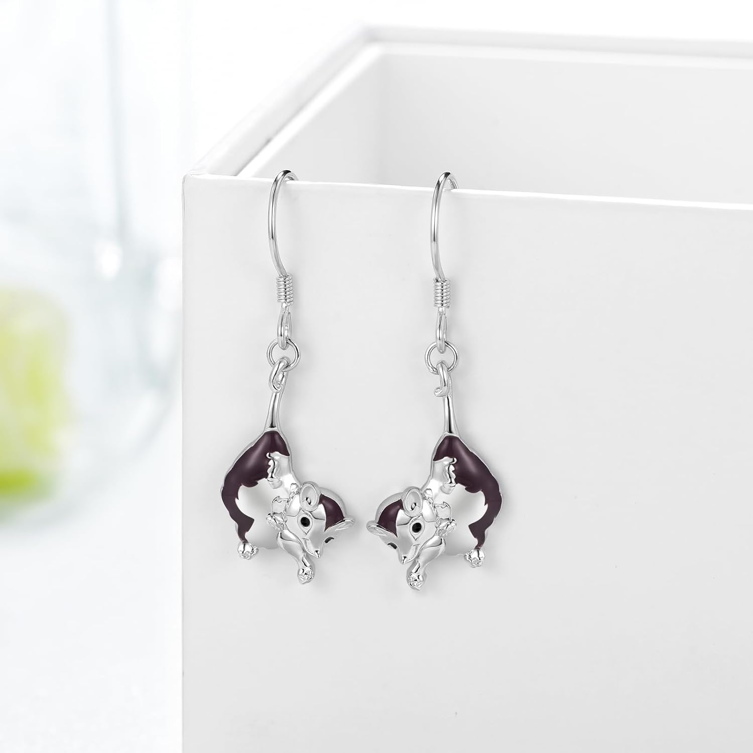 Animals Dangle Earrings 925 Sterling Silver Possum/Ferret/Axolotl/Goat Earrings Cute Animal Jewelry Gifts for Women - Image 2