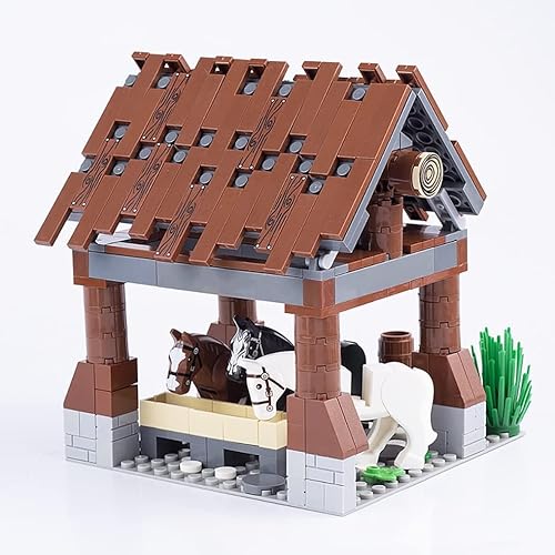 Miniatura 7 de Bloques de construcción de animales, accesorios de sedería de zoológicos, juego de ladrillos de construcción, kit de construcción de bricolaje,