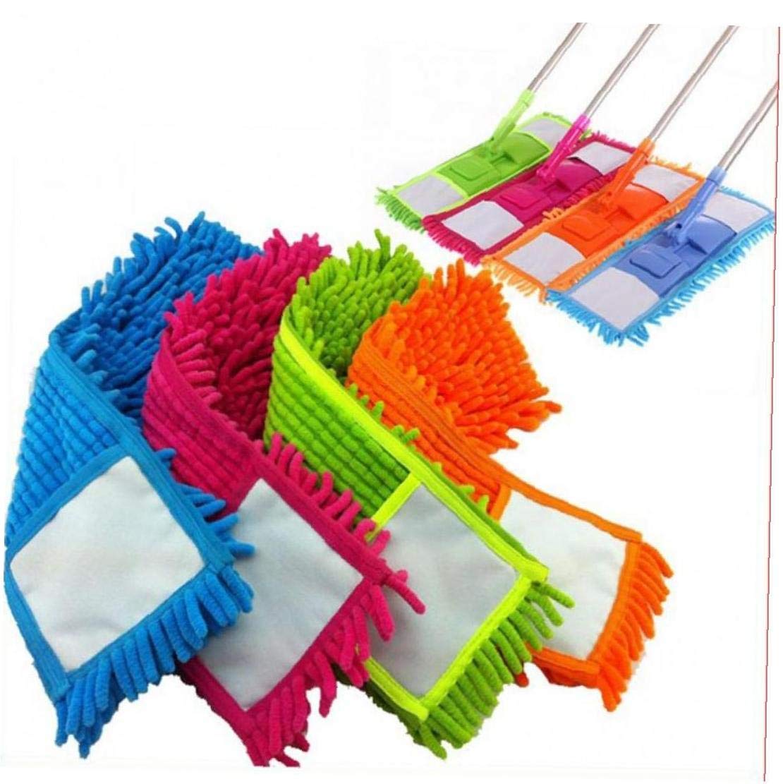 Ruluti Mop Replacement Cleaning Pads, For Cleaning The Floor Chenille Refill Household Dust Mop