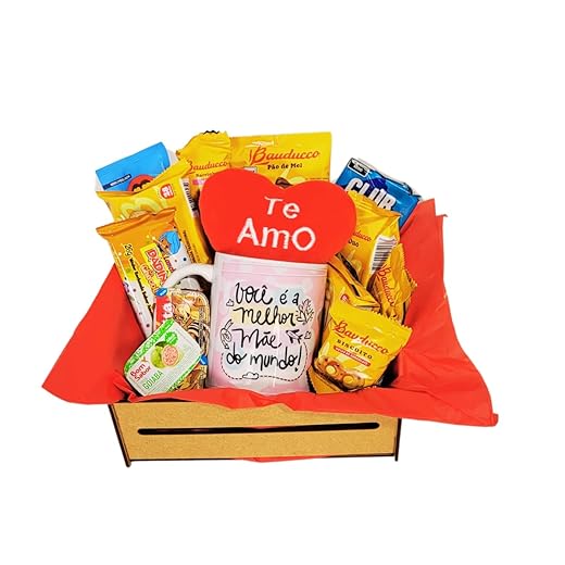 Cesta De Café Da Manhã Presente Mimo Datas Ocasiões Especiais. Presente Criativo Para o Dia das Mães (Caneca Mãe)