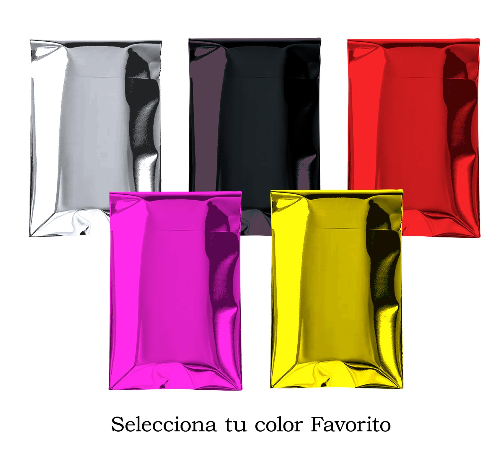 Buste metallizzate argento con chiusura autoadesiva 10x15 cm 50 pezzi per regalo ufficio inviti nozze