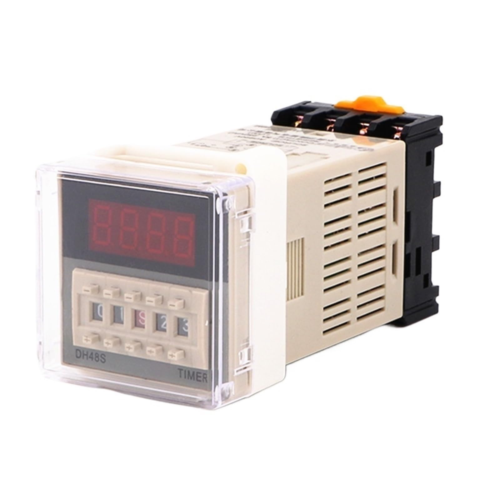 Relais temporisé DH48S-1Z à affichage LED et fonction retardateur on delay pour machines industrielles