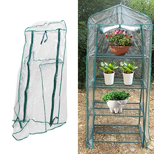 60 x 49 x 160 cm Jardin Mini Serre Chaud Imperméable À l'eau Anti- Plantes De Fleurs De Maison Verte Facile À Déplacer Jardinage en Plein Air pour Patio, Pelouse Et Jardin