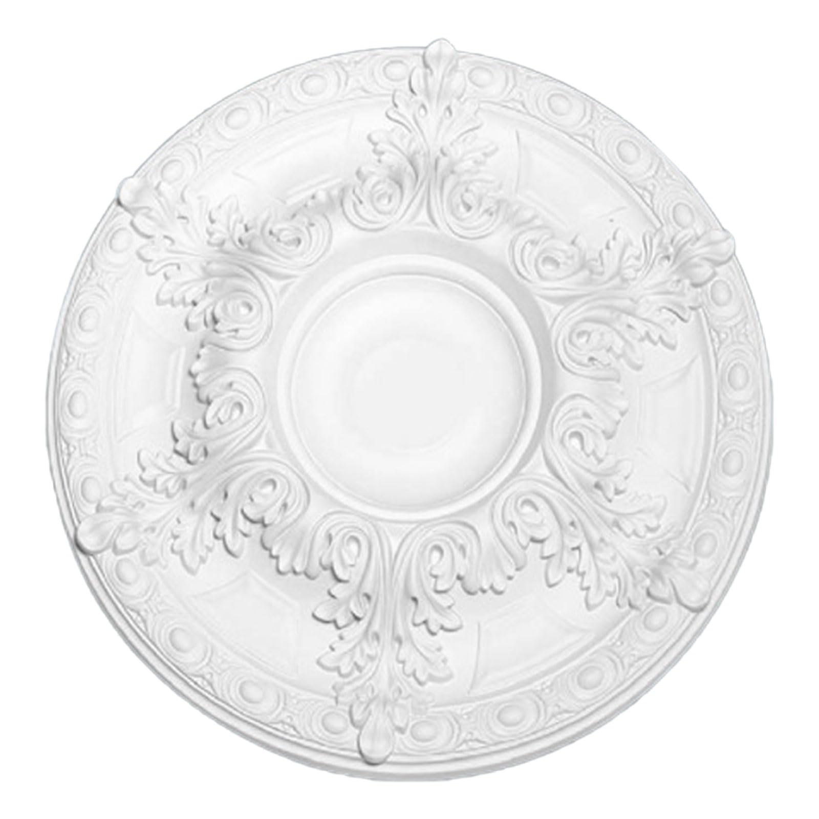 Foelanne White M Pu Decorative Ceiling Light Medallion White 29-70Cm(,59Cm)