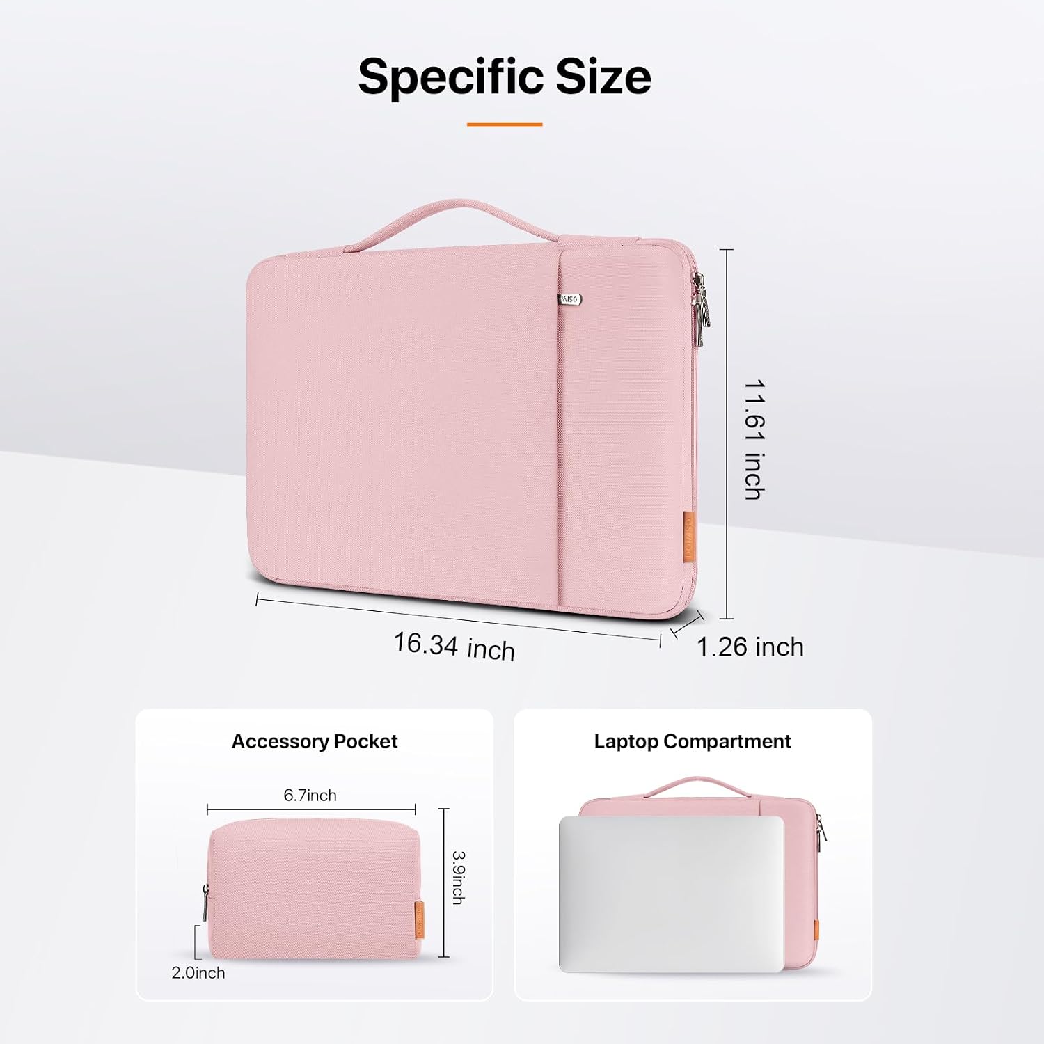 DOMISO 360° Protective Laptop Case 17.3 inch, 17-17.3 inch Laptop Sleeve image 2
