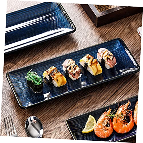 Plato Sushi Cerámico Japonés de Esquina Redondeada miniatura 7