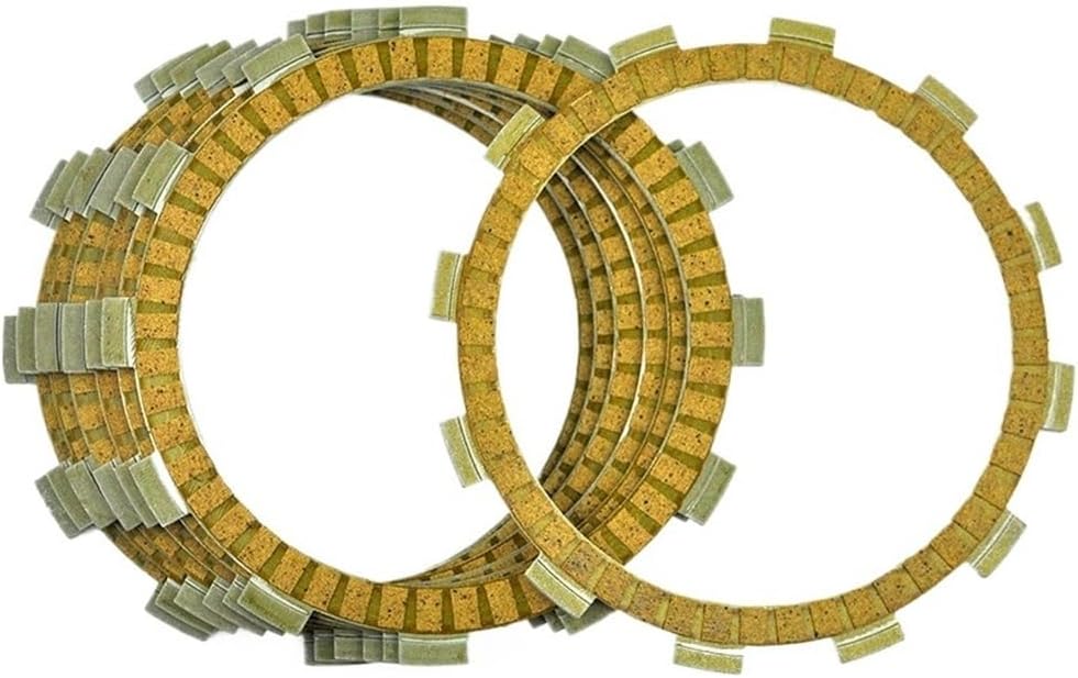 Clutch Friction Plate Kit Motorcycle Friction Clutch Discs Plates 7Pcs for DR650R 1990-1991 DR650S 1990-1993 DR650SE 1994-1995 DR 650