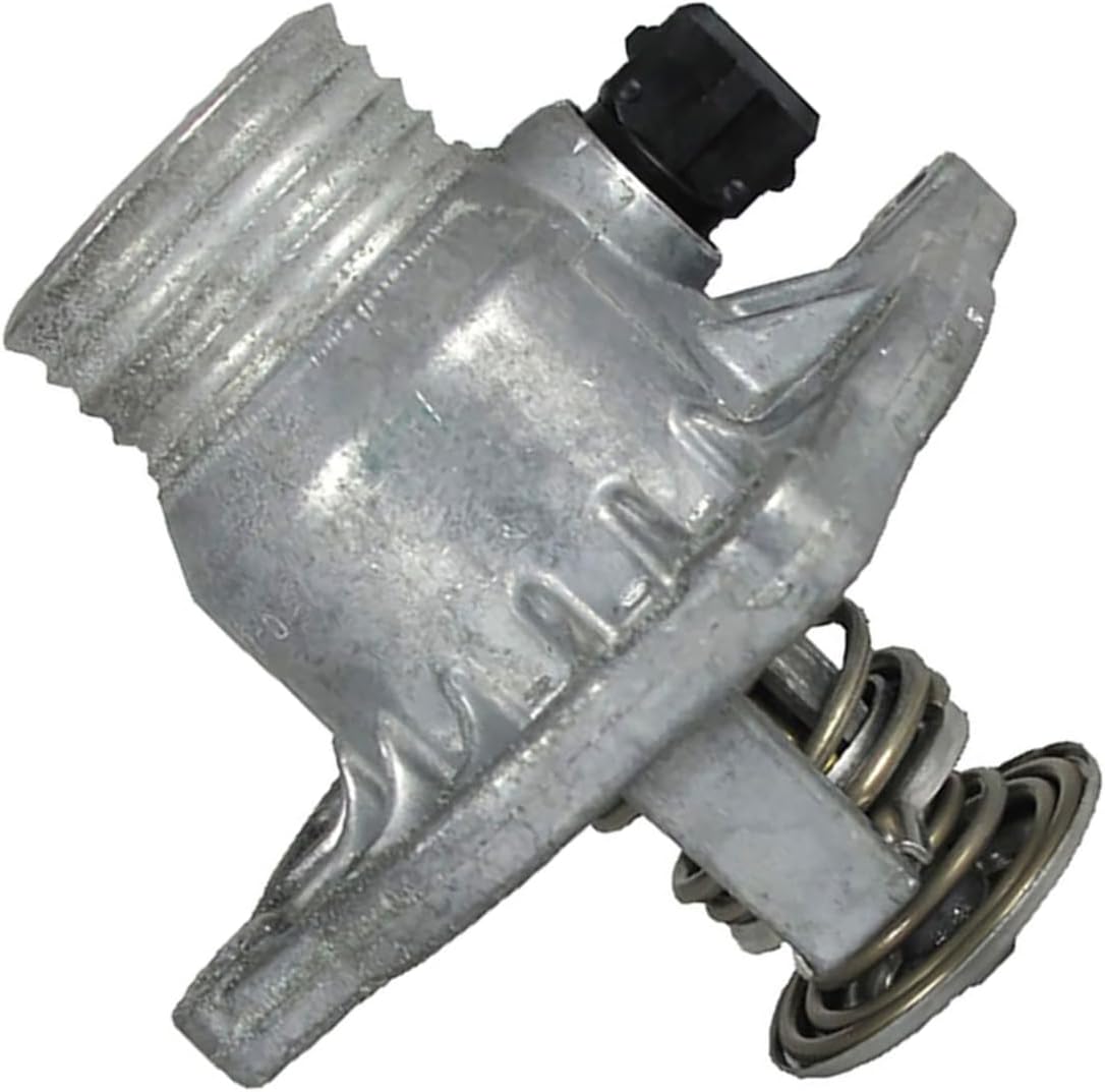 Engine Coolant Thermostat Water Outlet Assembly fits BMW 540i,740i,740iL 1996 1997 1998 Replacement 11531437526, 11531704324 1Pcs