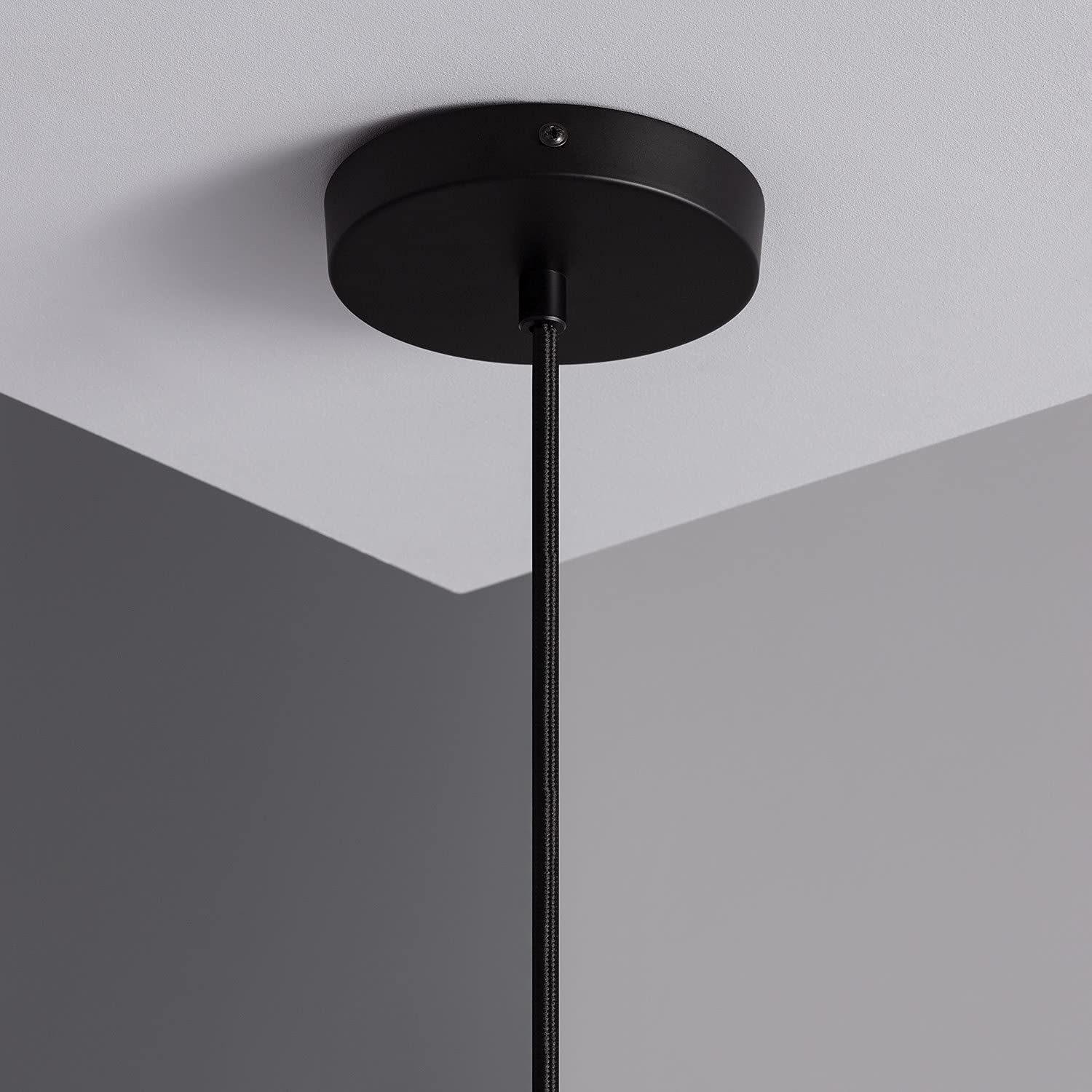 LEDKIA LIGHTING Lampada A Sospensione Metallo Furiko Nero Per Sale Soggiorno Cucina Camera 1051155066