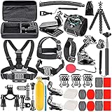 Compatibilidad: Compatible con la mayoría de cámaras de acción tales como GoPro Hero 9,8, 7, 6, 5, 4, GoPro Max, GoPro Fusion, y sus modelos anteriores. Also suitable for DJI Osmo Action, Insta 360 ONE R, SONY RXO Mark II, DJI OSMO Pocket 2, Insta 360 GO 2,  AKASO, APEMAN, Campark, SJCAM, etc.