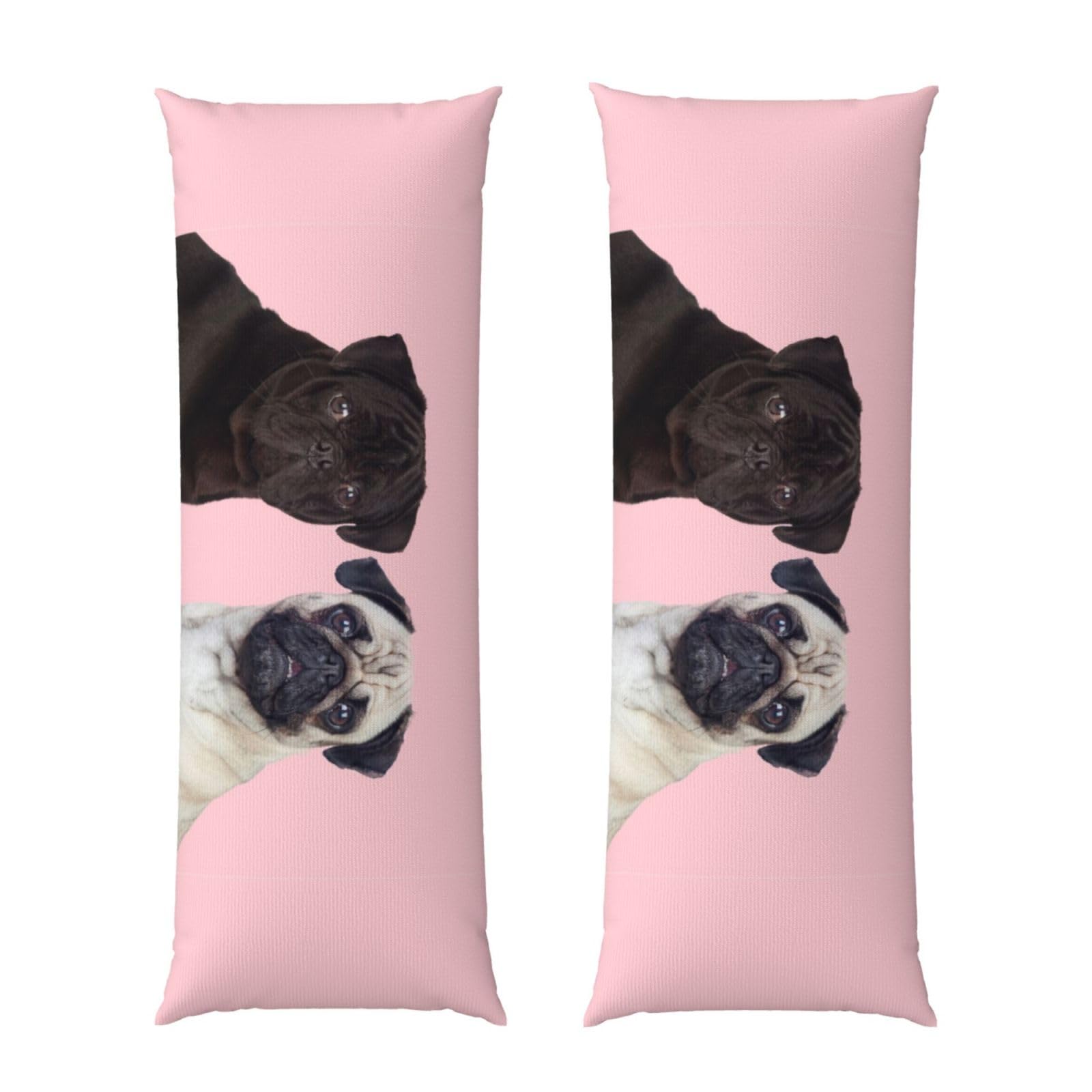 Taie d'oreiller chien carlin 50,8 x 152,4 cm pour egayer une chambre triste