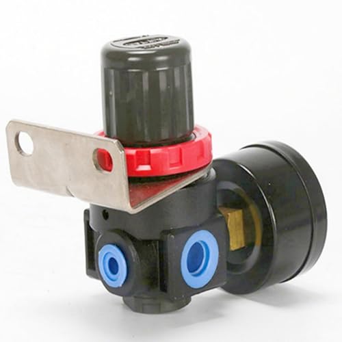 Miniatura 4 de Regulador de presión de aire NPT 14 "Airtac AR2000-2T Tratamiento de fuente de rosca hembra 0-140 PSI ajustable, soporte, calibre