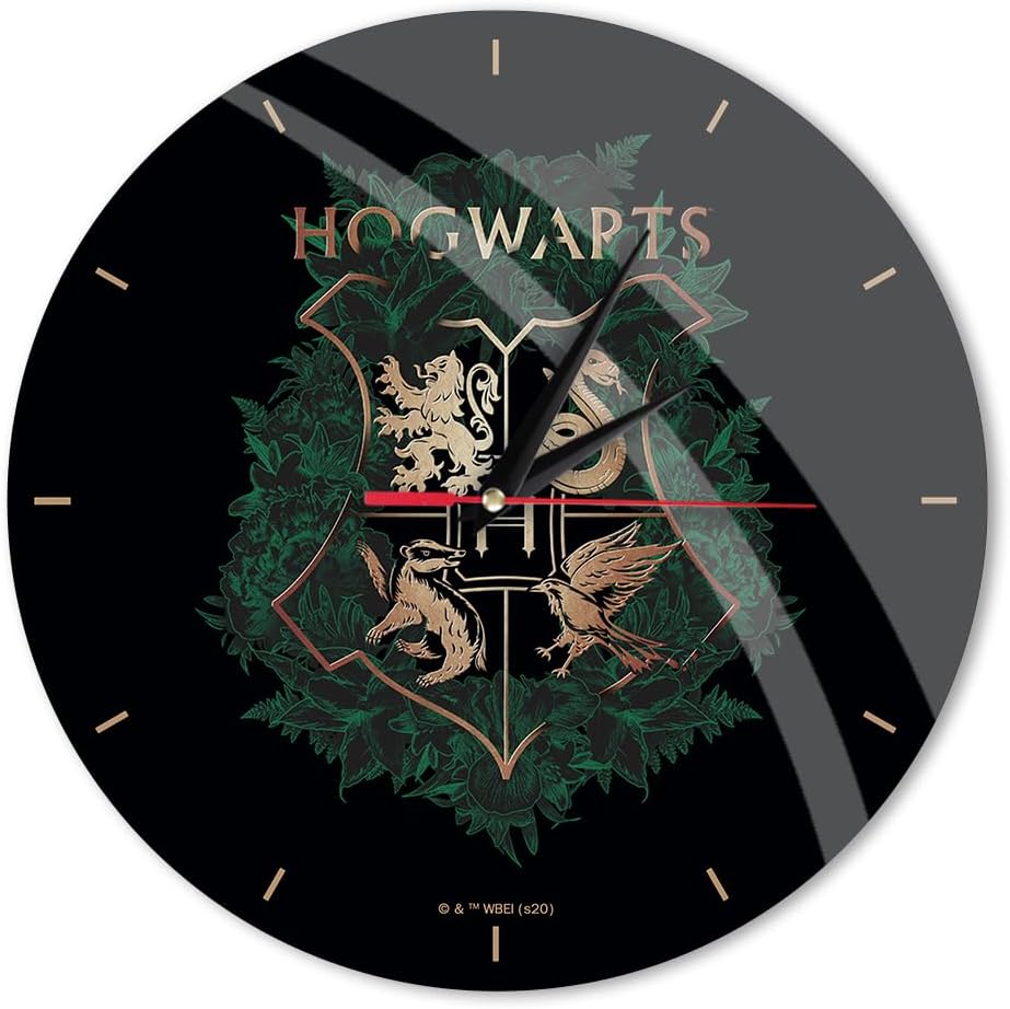 ERT GROUP Original and Officially Licensed Harry Potter Wall Clock with Shiny Matte Silent Unique Design, Lacquered Metal Hands, 30.5 cm (12 “)