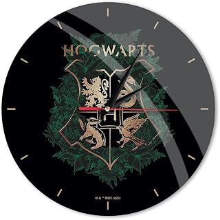 Original and Officially Licensed Harry Potter Wall Clock with Shiny Matte Silent Unique Design, Lacquered Metal Hands, 30.5 cm (12 ")