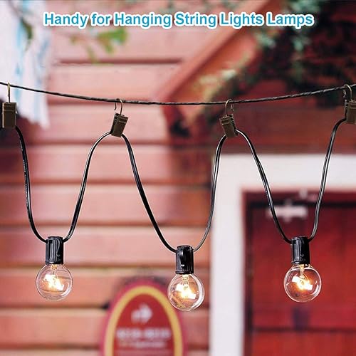 Vista 29 de Coideal - Ganchos pequeños para cortinas para colgar luces de fiesta, decoración para ducha, decoración del hogar, fotos, exhibición de manualidades