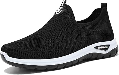 Calzado Cómodo Transpirable Zapatillas Ortopédicas Sin Cordones Para Hombre - Transpirables, Antideslizantes, Suela EVA Zapatillas Sin Cordones Ortopedicas Suela Eva Caminar
