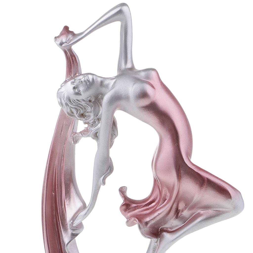 TISHITA Estatuilla de de Estilo Europeo, Adornos para El Hogar, Artesanía de Resina, Rosado, Individual