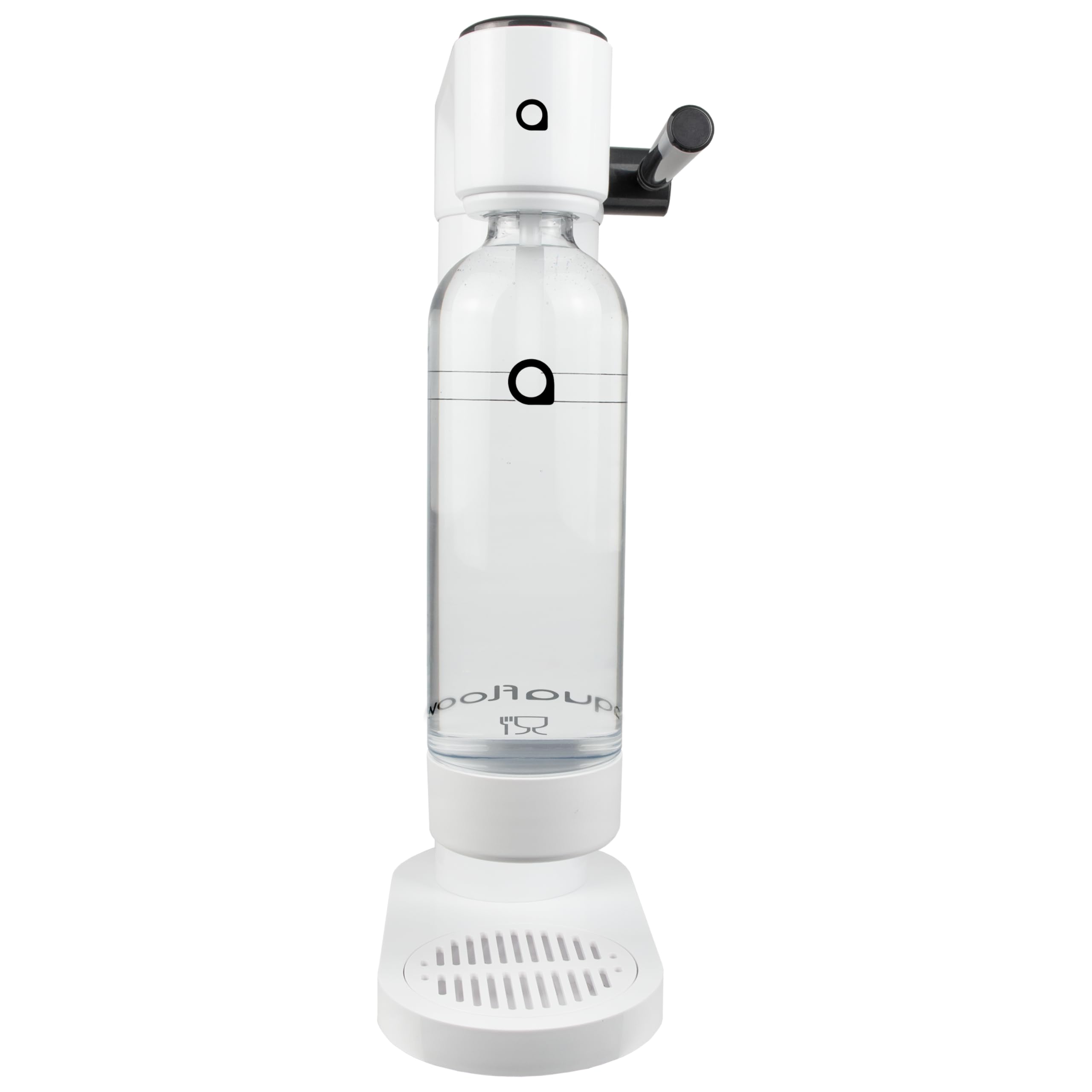 Aquafloow Gasatore per Acqua con Cilindro CO2 e 2 Bottiglie da 800 ml senza BPA – Macchina per Acqua Frizzante senza Elettricità – Design Elegante per Casa o Ufficio