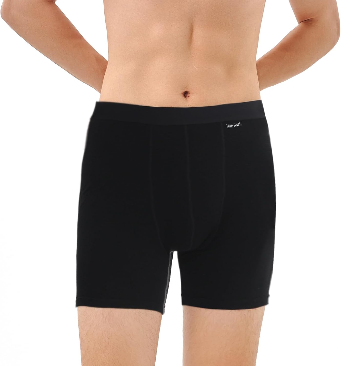 Merino Protect Merino Wool Underwear Men Odor Resistant Boxer Briefs Moisture Wicking Shorts for Long Hiking Flights - Image 2