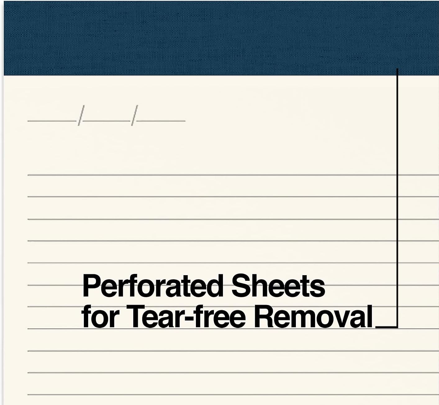 TRU RED Notepads, 8.5” x 11.75”, Narrow Ruled, Ivory, 50 Sheets/Pad, 24/Carton