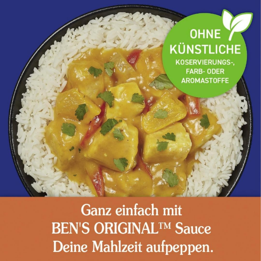 Ben's Original Cremiges Curry Soße Sauce 400 gramm x 12 STÜCK