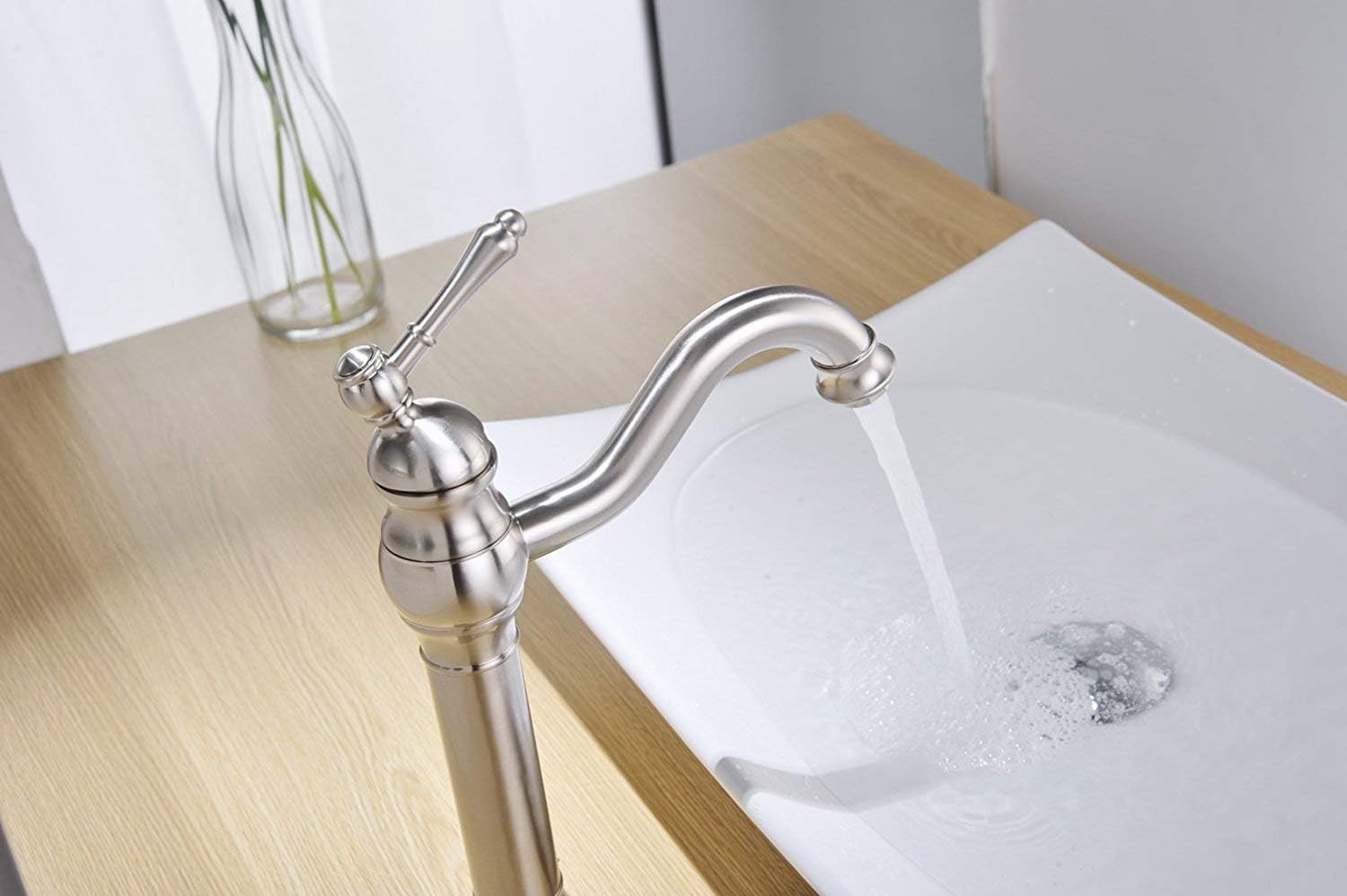 Exсluѕіvе Dіѕсоunt 50% Prісе Bathfinesse Bathroom Faucet Brushed Nickel Vessel Sink Faucet 360° Swivel Long Spout Gooseneck Single Handle 1 Hole Vessel Faucets with Pop Up Drain Stopper None Overflow Supply Lines Lead-Free Exсluѕіvе Dіѕсоunt 70% Prісе Bathfinesse Bathroom Faucet Brushed Nickel Vessel Sink Faucet 360° Swivel Long Spout Gooseneck Single Handle 1 Hole Vessel Faucets with Pop Up Drain Stopper None Overflow Supply Lines Lead-Free