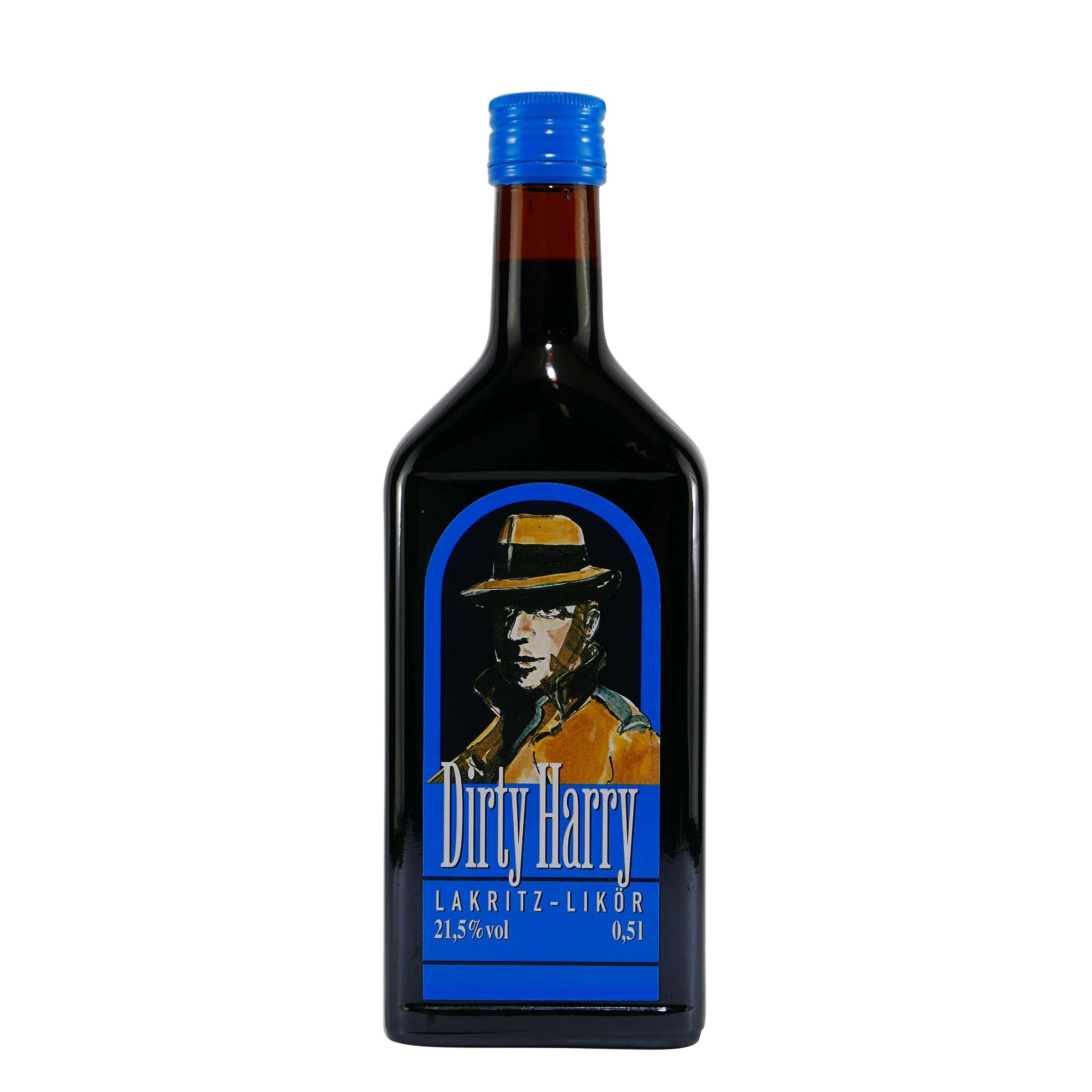 6 Flaschen Dirty Harry Lakritzlikör a 0,5l Lakritzlikör , 21,5% Vol.