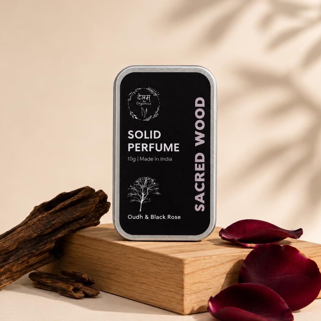 Sacred Wood | Solid Perfume For Men & Women | Alcohol Free | Safe For Skin | Pocket Friendly & Easy to Apply, Non-Greasy Formula (1unit x 10g)-image-9