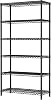 SINGAYE 6 Tier Shelf Organizer Storage Metal Shelves Garage Wire Shelving Unit Pantry Rack Shelves Bathroom Organizers and Shelf Closet Metal Kitchen 36 Dx14 Wx72 H Black
