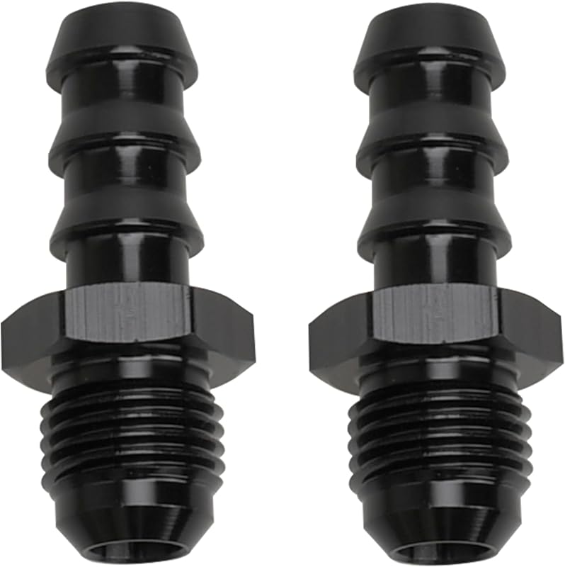 Adaptador reto 6AN macho para espigão de 3/8" em alumínio JXFZLCYGCSM – 2 unidades