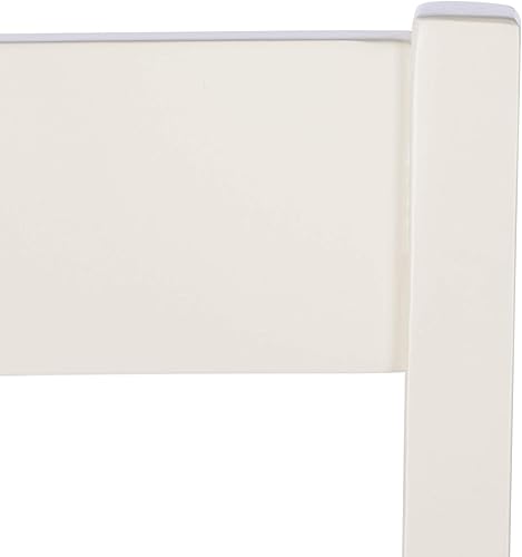 Miniatura 6 de SAFAVIEH Home Collection Yuri Taburete blanco y natural de 24 pulgadas (juego de 2)