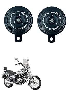 Znee Smart Motorcycle Horn Loud Sound Waterproof 12V 110DB (Set of 2) for Bajaj Avenger 220 Cruise