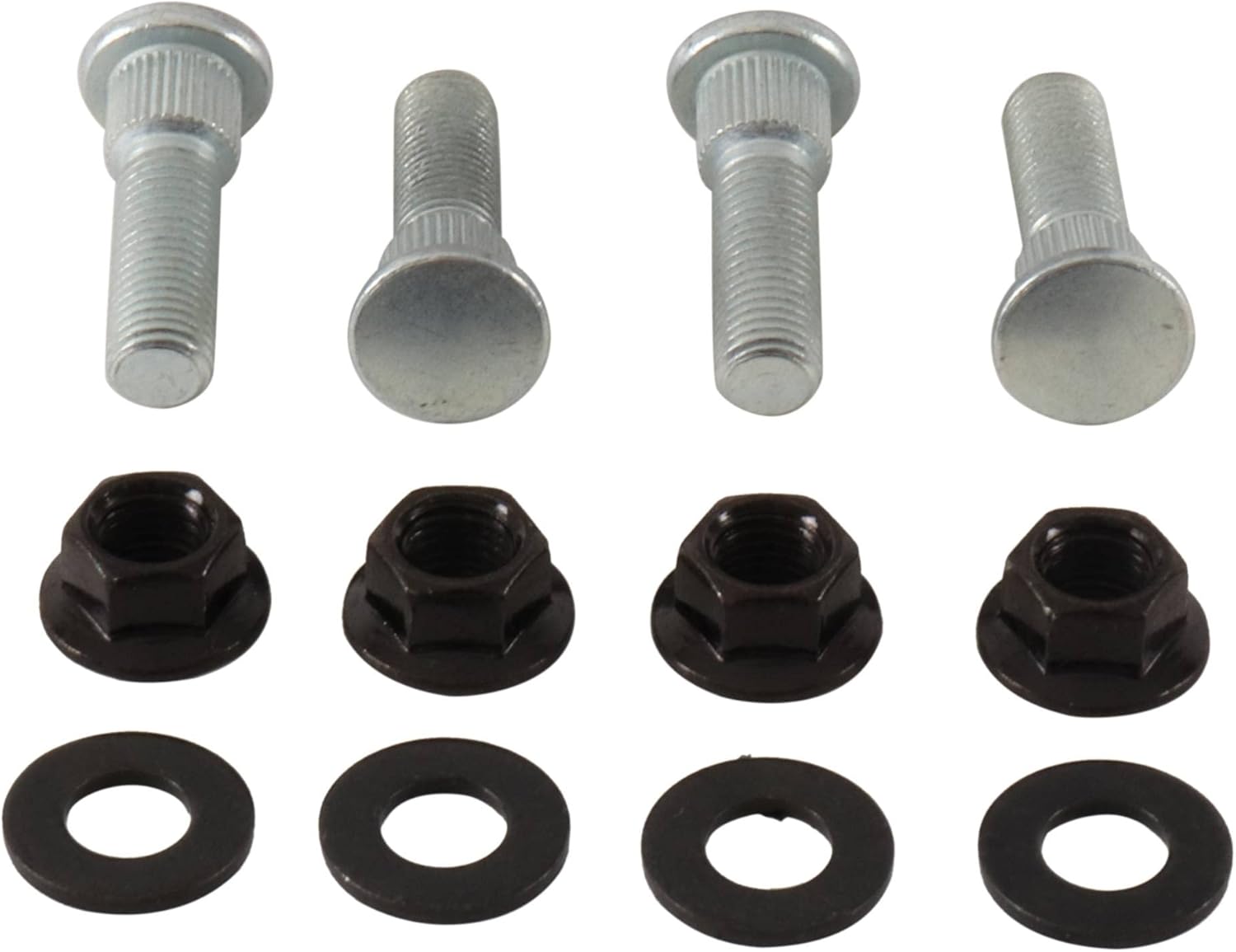 All Balls Wheel Stud and Nut Kit Compatible with 1989–2004 Yamaha YFM350 Warrior, 2004–2006 YFM350 Raptor
