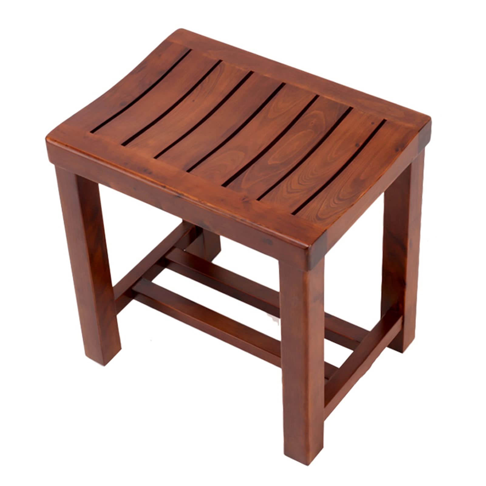 Banc de douche en bois sécurisé pour personnes âgées et rasage des jambes