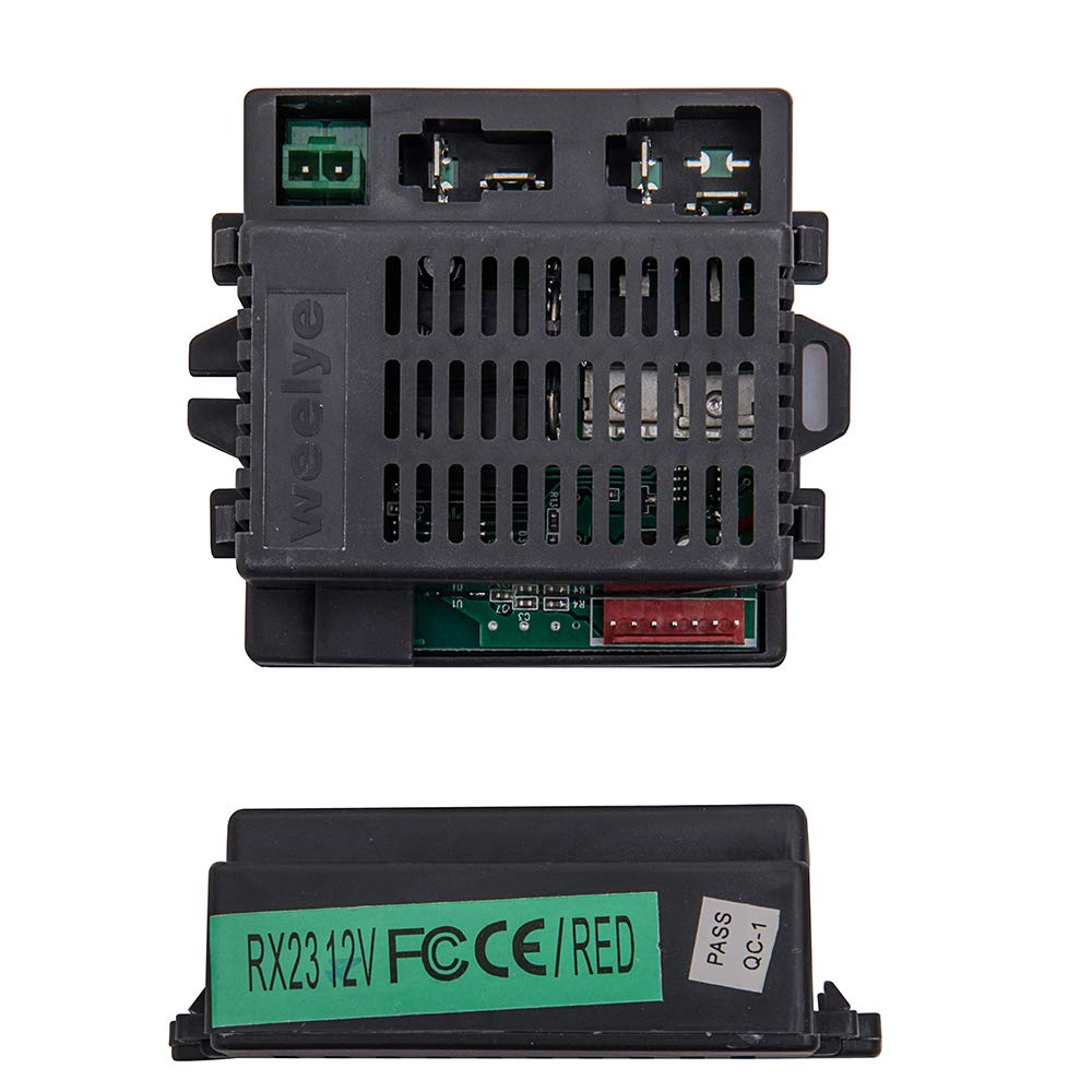 Wellye RX23 12V One-Sided Socket Children's Electric car 2.4G Bluetooth Children's Remote Control and Receiver Accessories with FC CE Certification, Children's Electric car Replacement Parts