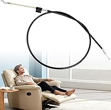 Poweka Universal Metal Replacement Recliner Sofa and Armchair Cable for Release Lever – Total Length Approximately 94 cm with S Hook