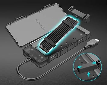 tool-free Housing for Ineo M.2 NVMe (PCIe) SSD USB 3.2 Gen 2 Type C [C2575 M2 NVMe]