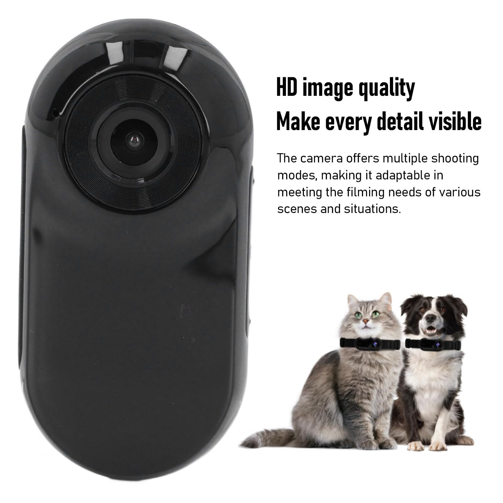 Xiuganpo HD Pet Collar Camera, Mini 1080P Cat Camera with 160° Wide Angle Lens & 32GB Memory Card - Image 2
