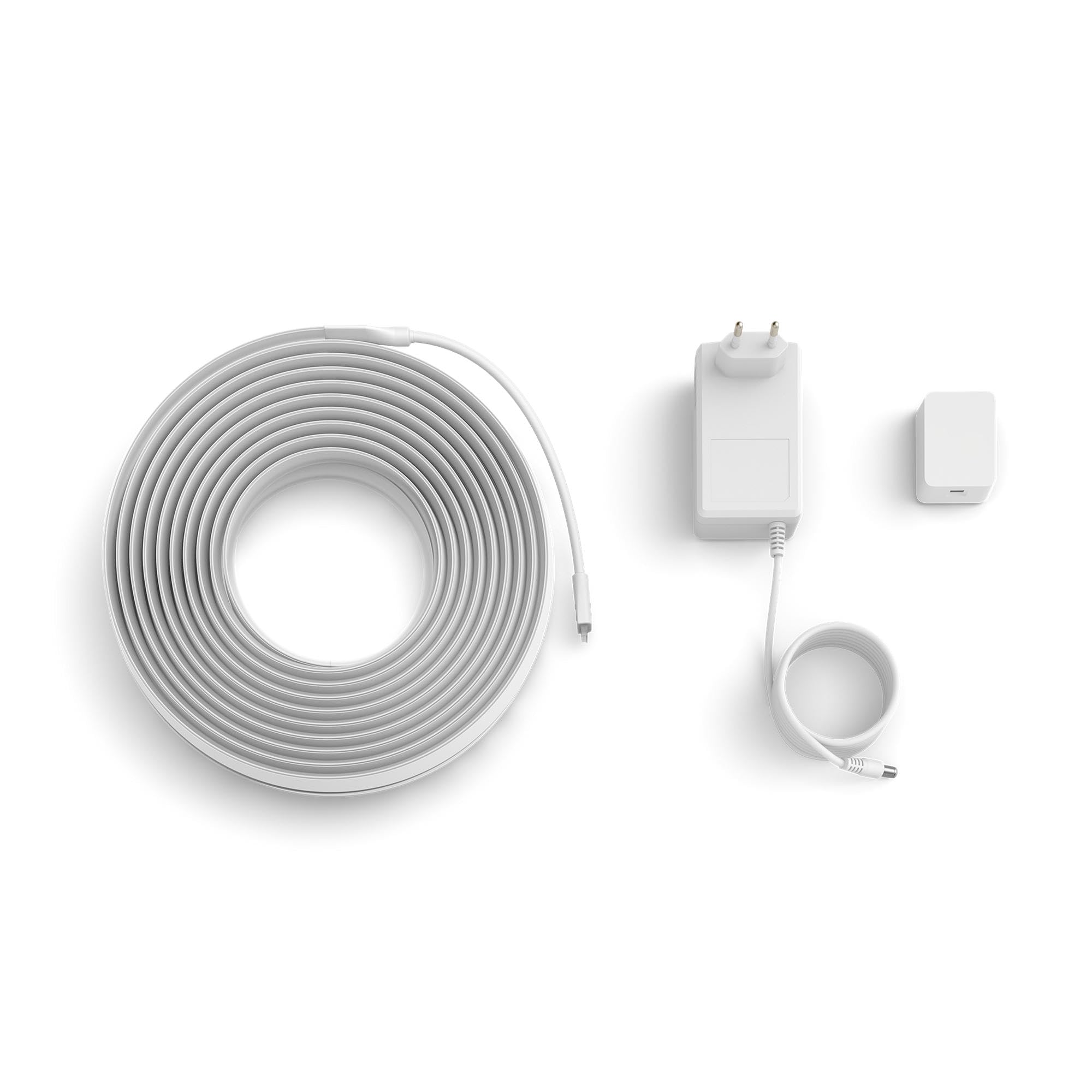 Philips Hue Flux Tira LED inteligente ultrabrillante 10M, 2900 lm, RGB, iluminación interior, tecnología Chromasync™, recortable, ampliable, control por app y voz, para Alexa, Google y Apple HomeKit