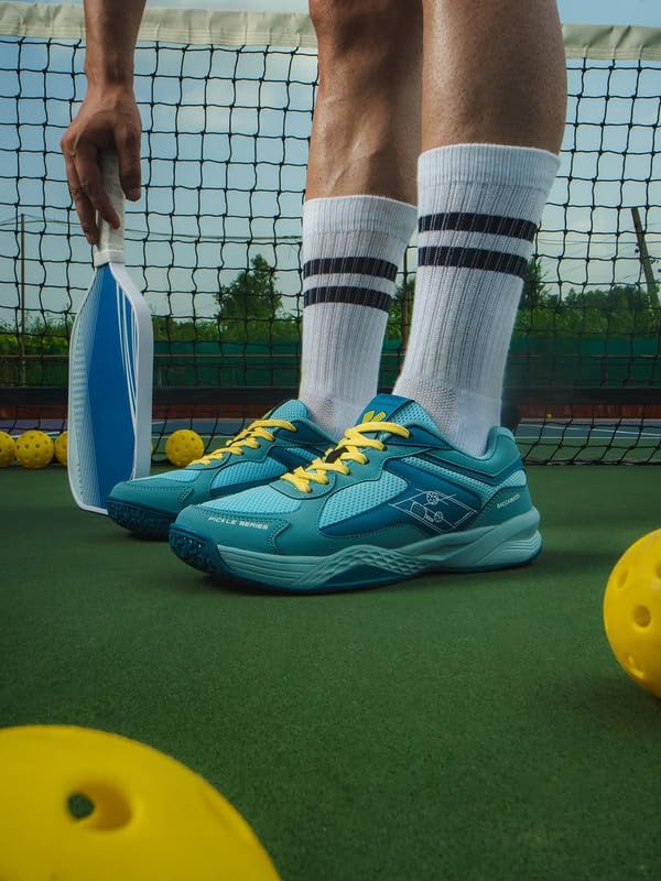 Image of Bacca Bucci Pickle Series Court Sneakers with Ortholite Eco Insoles Serve Style & Smash Comfort-India's First Co-Branded Pickleball Sneakers