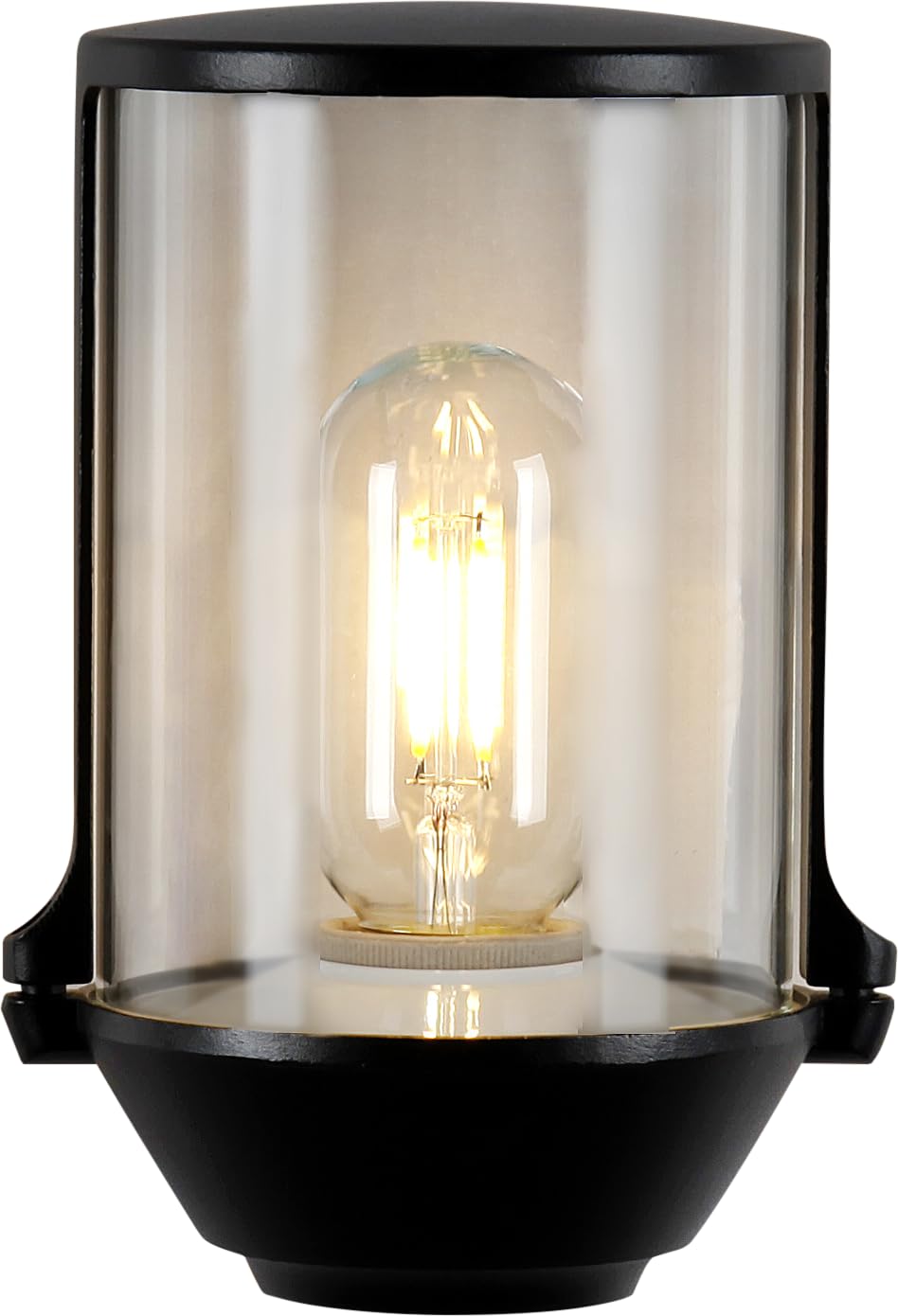 Tekled Black Lux Vintage Classic Outdoor Wall Light Sconce | E27 Compatible Outdoor/Indoor Light | Weatherproof Assurance Ip54 | For Entryways Facades Patios Porches Garages | (Bulb Not Included)